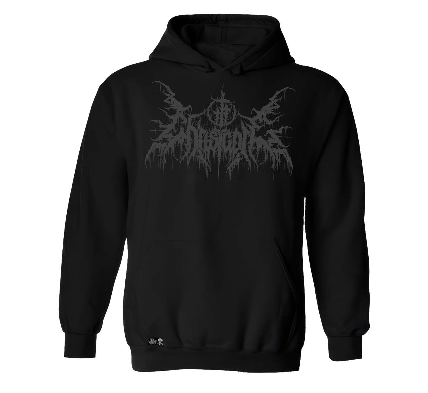 Christcore dark logo design premium pull over hoodie