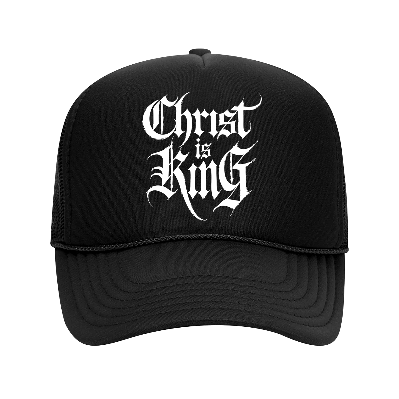 Christ is king retro trucker hat