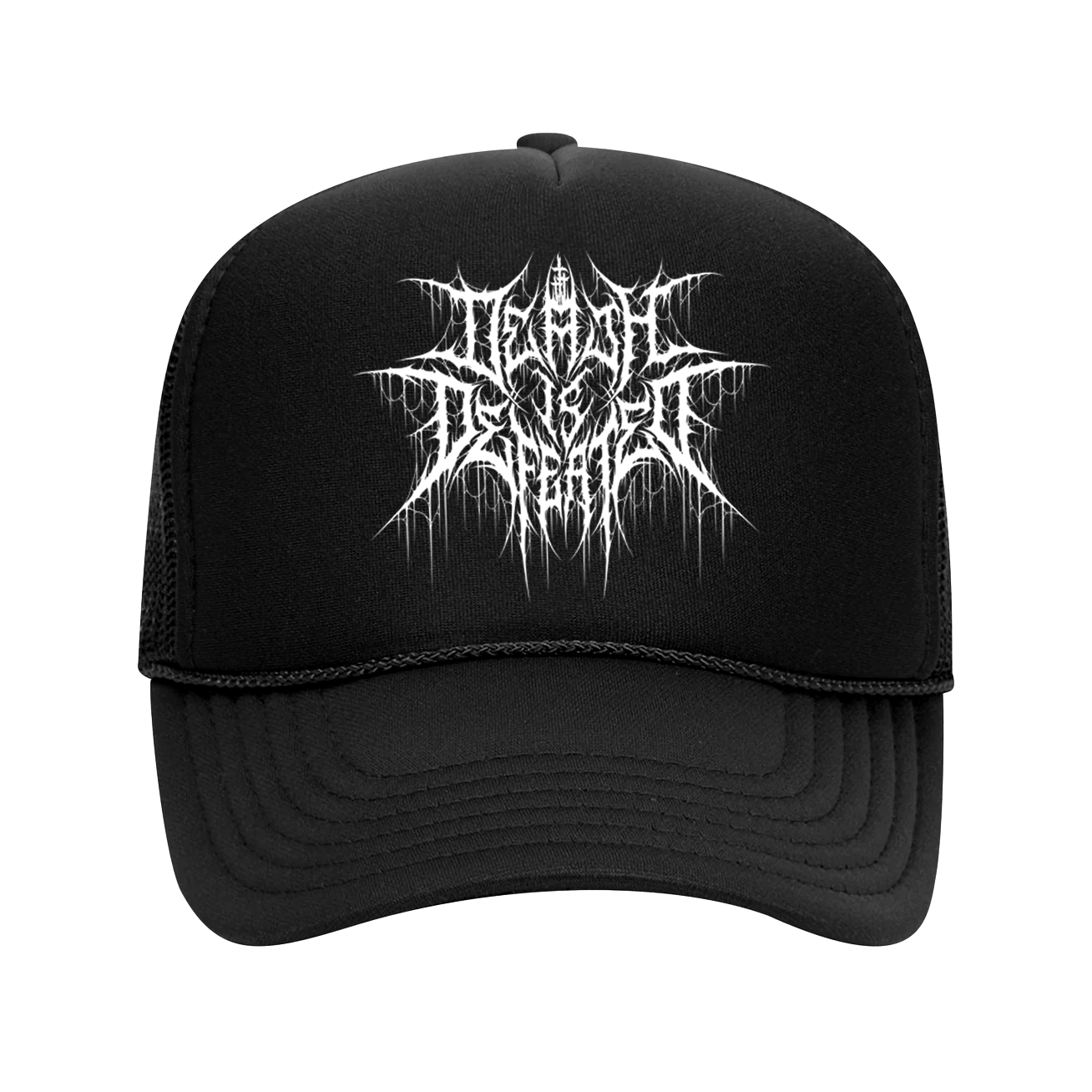 Death is Defeated retro trucker hat