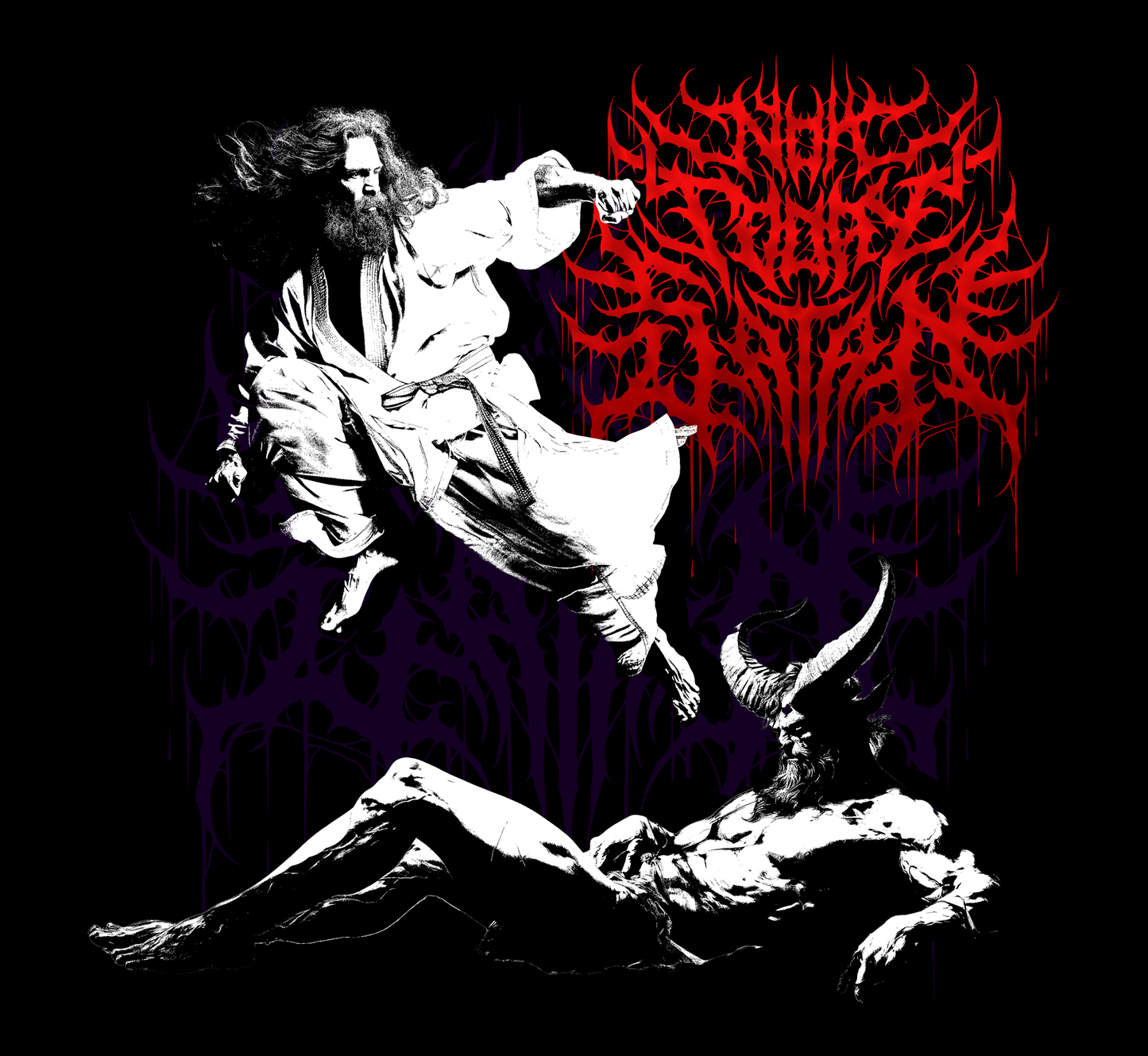 Not Today Satan Finish Him design Heavyweight Tee