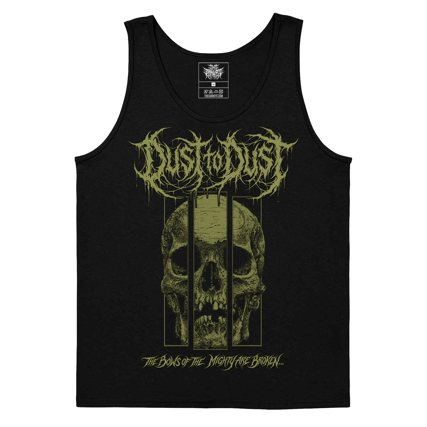 Dust to Dust "The Bows of the mighty are broken" design Tanktop