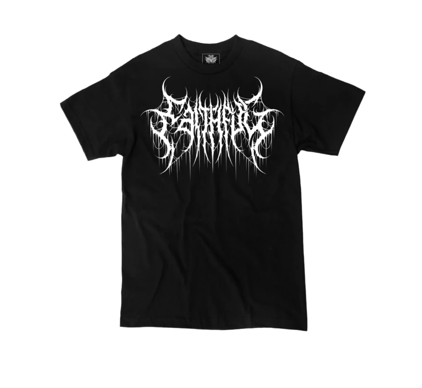 Faithful logo design heavyweight Christian streetwear shirt in white – The Dark Fit
