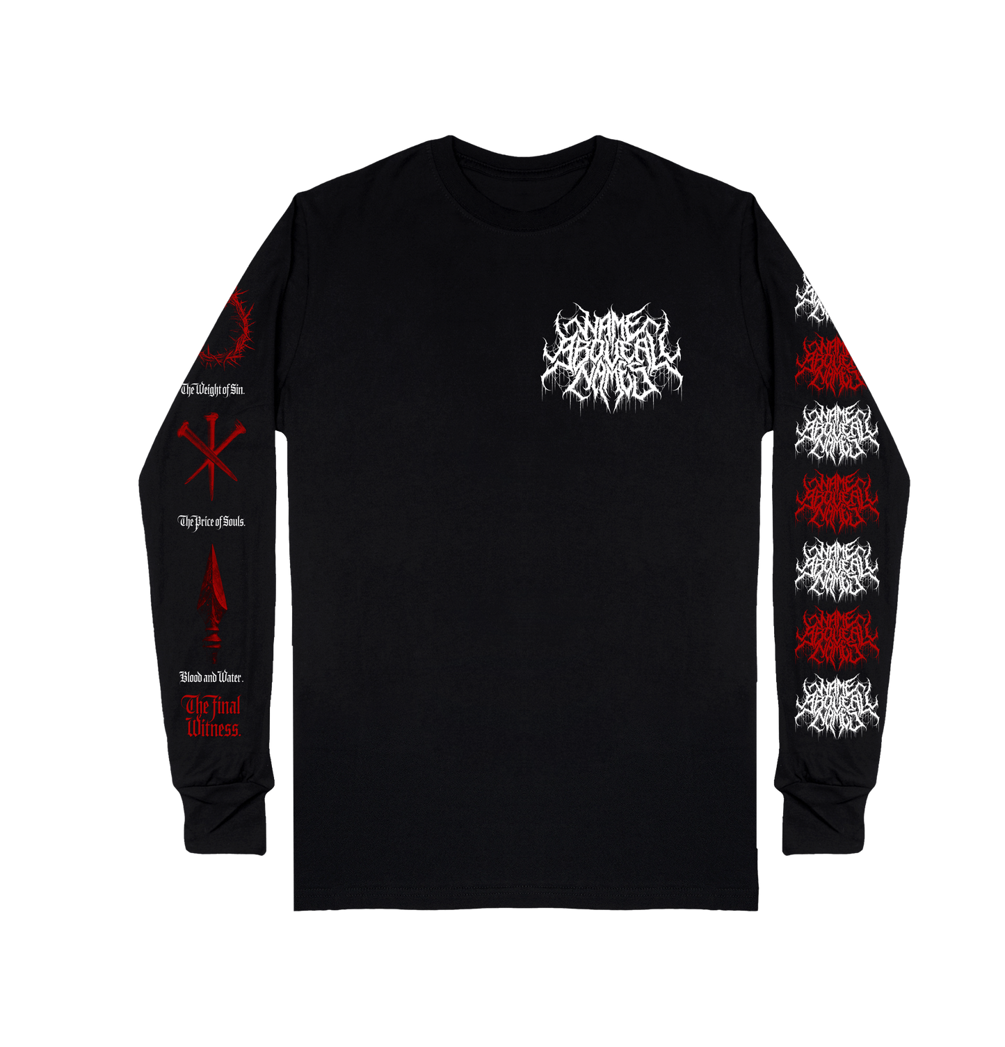 Name above all Names "It is Finished" design long sleeve design