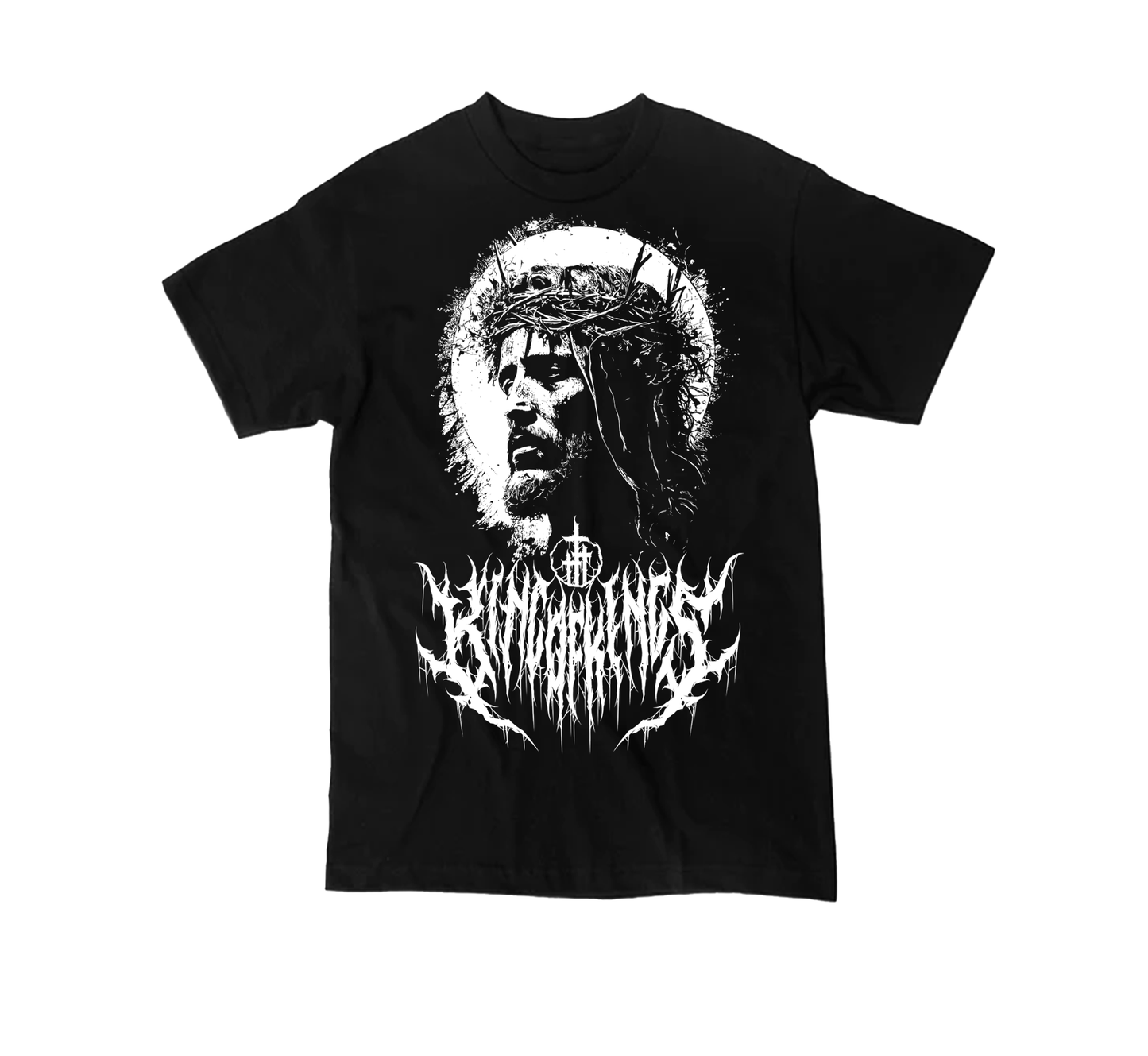 King of Kings "Savior" Design Heavyweight Tee – Christian Metal Shirt
