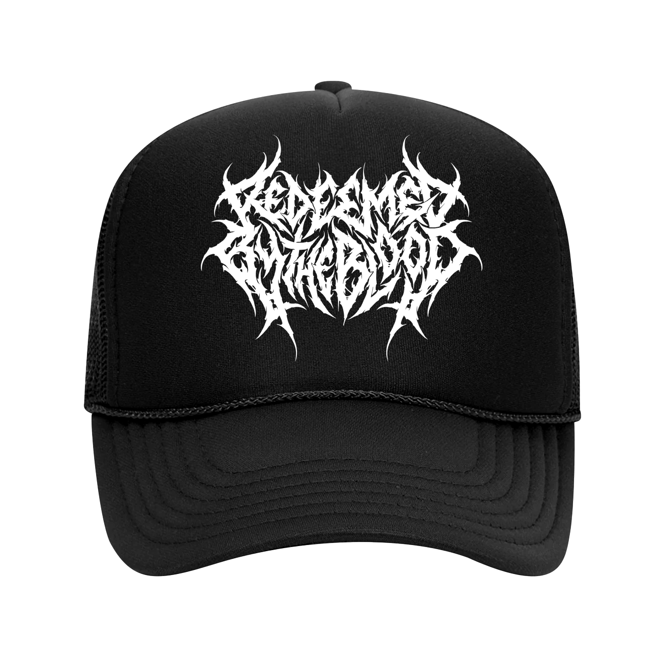 Redeemed by the Blood retro trucker hat