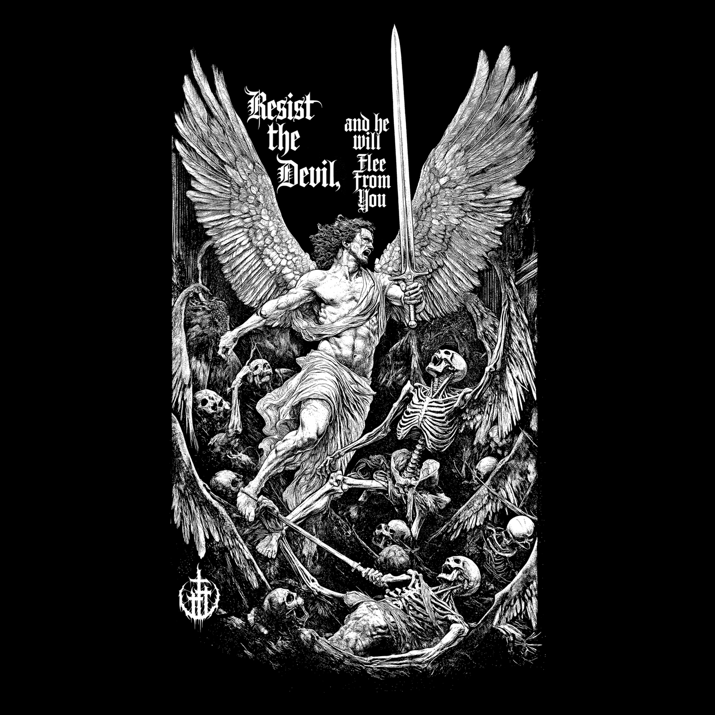 Resist the Devil DIY Battle Vest Patch