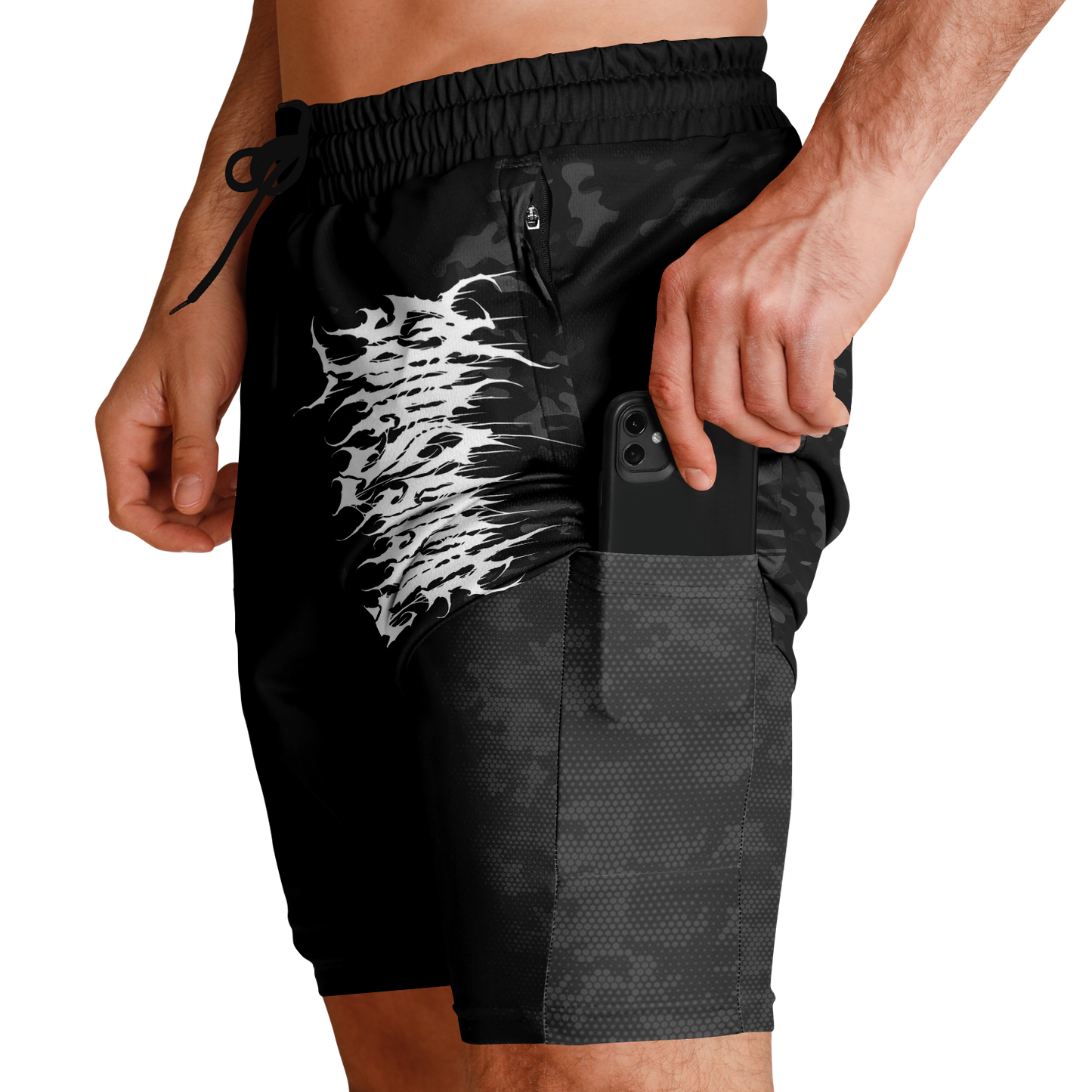 Jesus Saves logo 2-in-1 Shorts