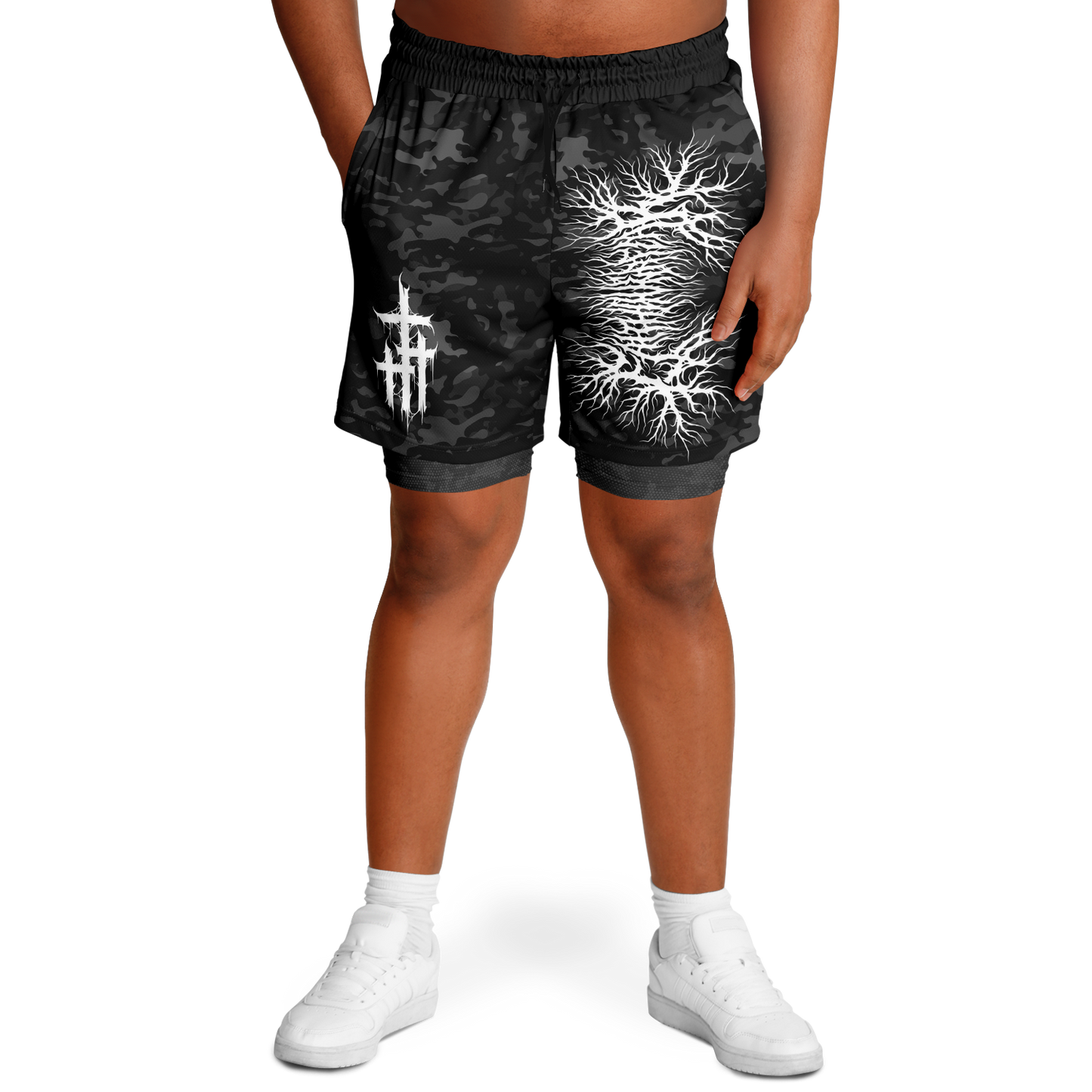 Faith over Fear logo 2-in-1 Shorts