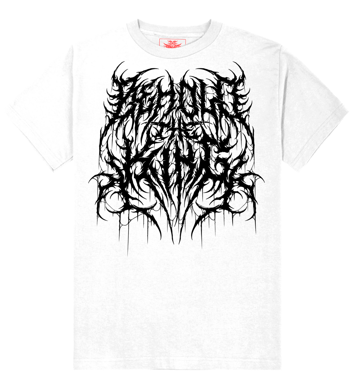 Behold the King wordmark logo graphic on white t-shirt