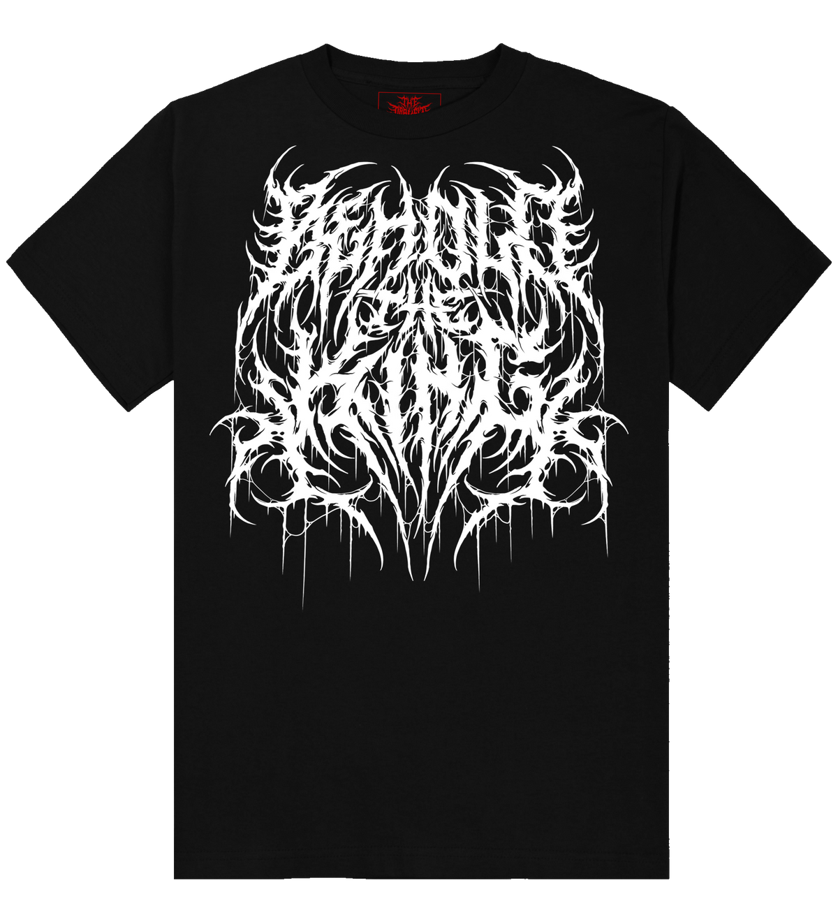Behold the King wordmark logo graphic on black t-shirt