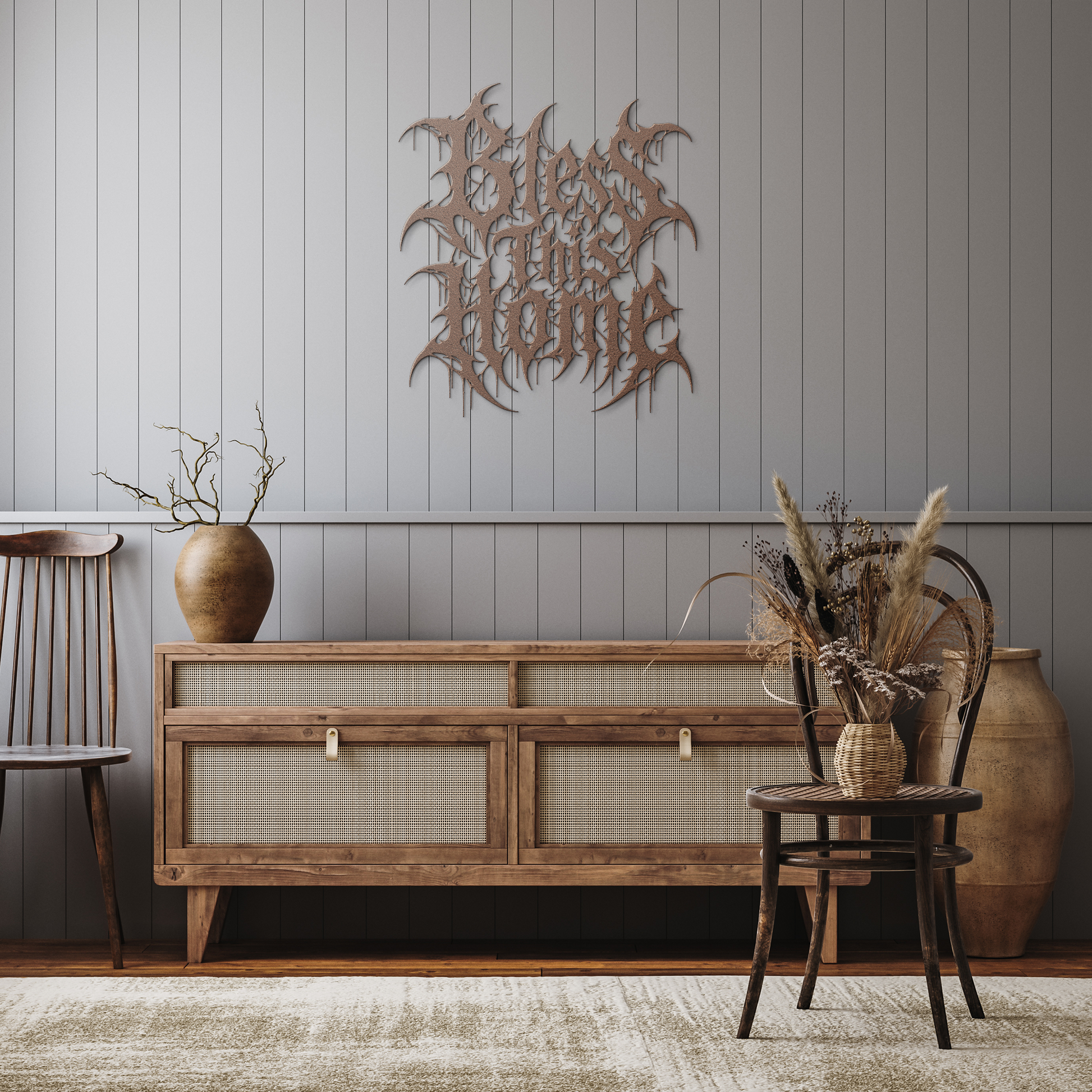 Bless_This_Home_metal_sign_Copper_Rustic_Hallway_Mockup.png_16049620