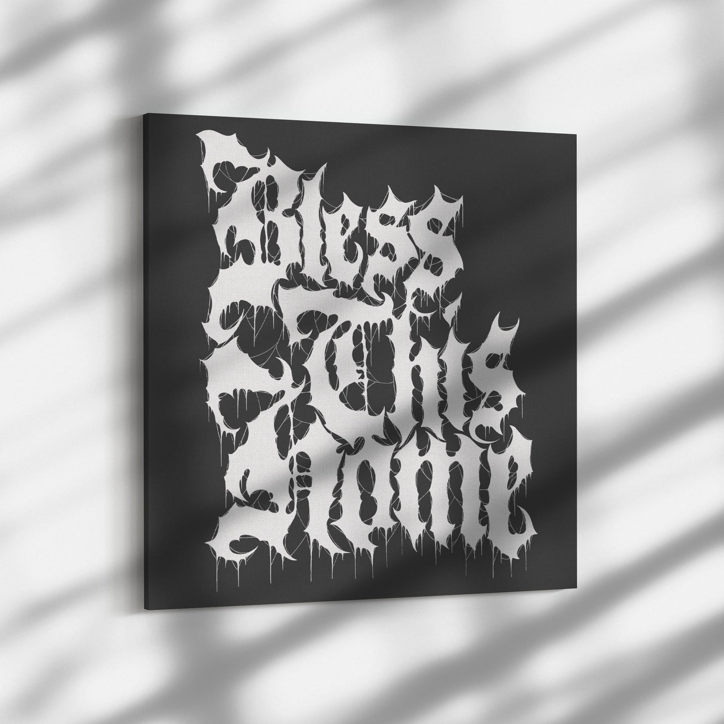 Bless this Home Square Canvas print