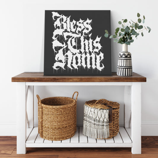 Bless this Home Square Canvas print