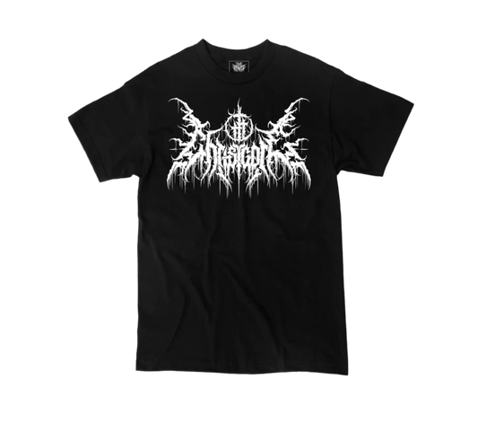 Christcore design heavyweight Christian metal shirt in white with bold graphic print – The Dark Fit
