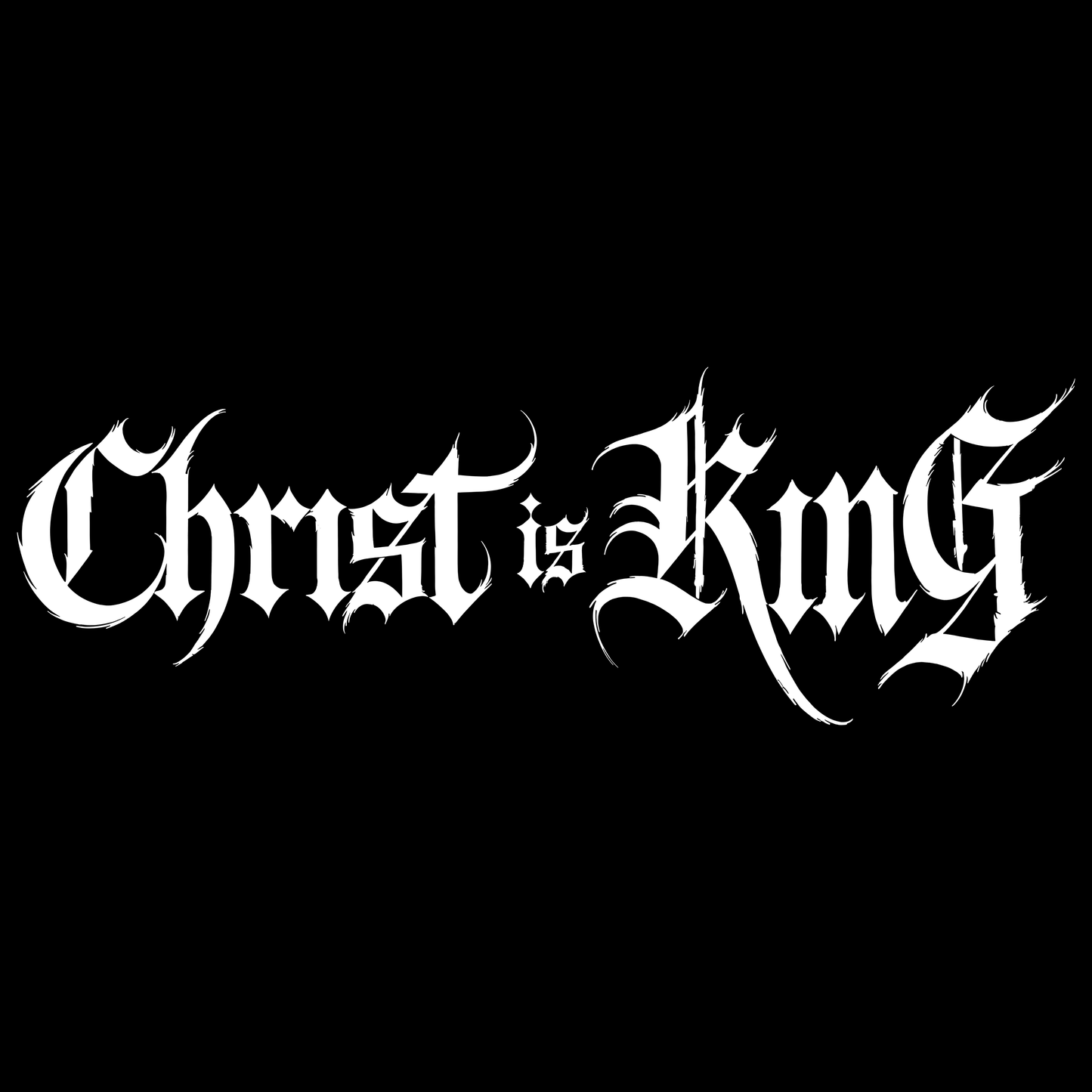 Christ is King Large Window Decal 5"X 15"