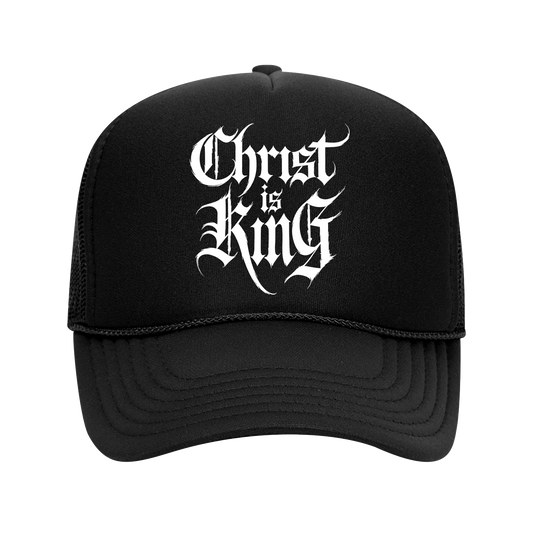 Christ is king retro trucker hat