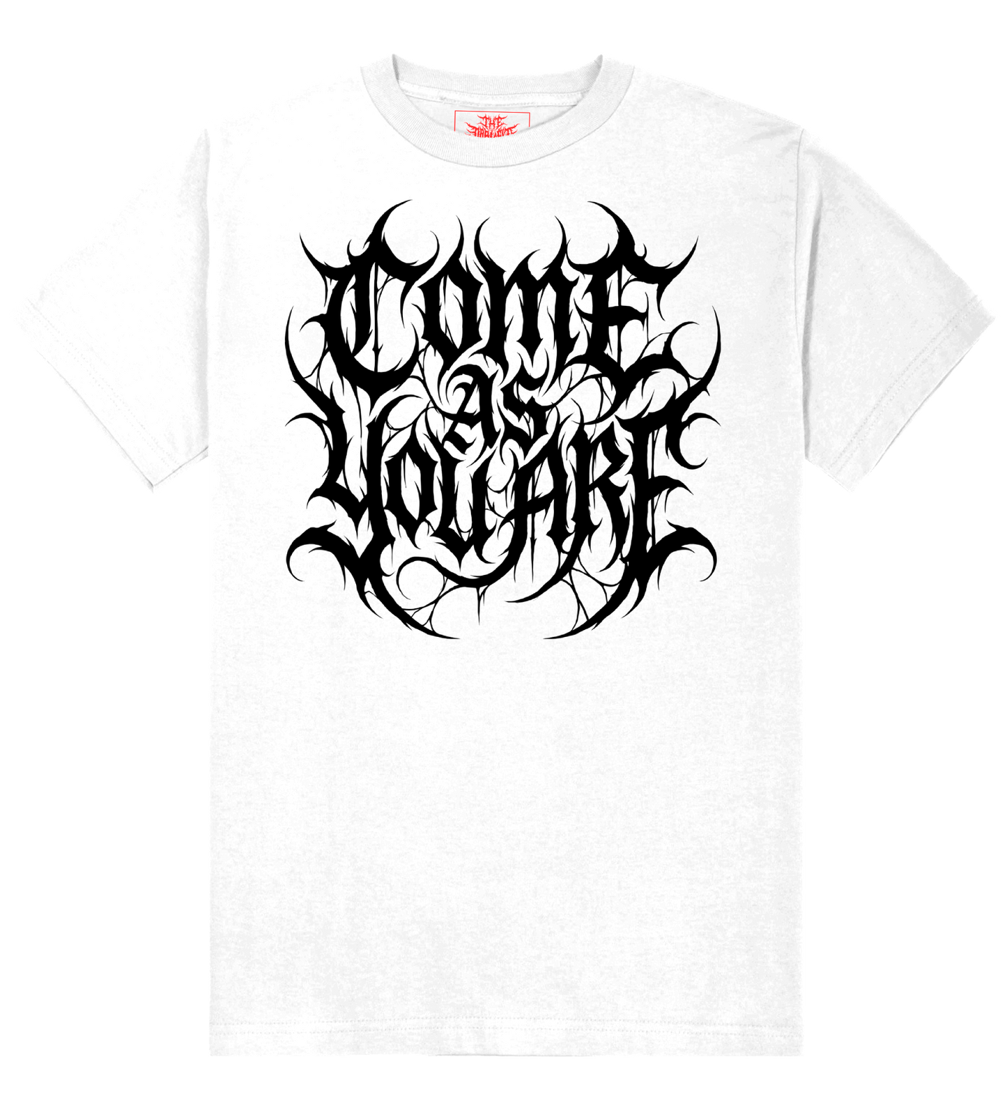 Come as you Are logo design white