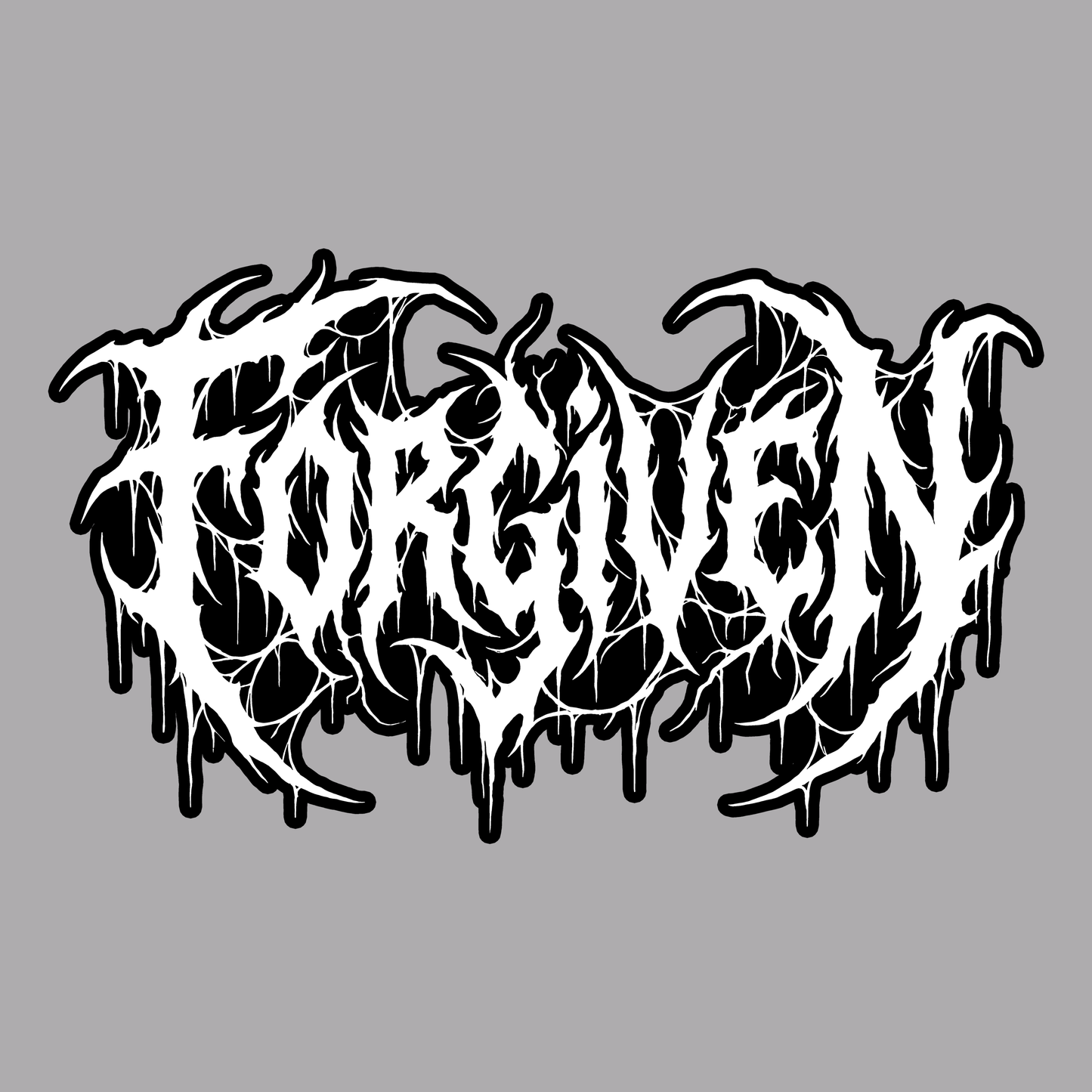 Forgiven Large Window Decal 10"X 13"