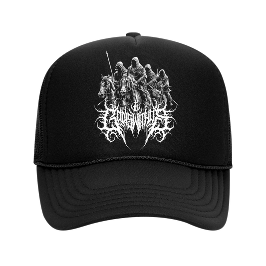 God is with Us 4 horses retro trucker hat