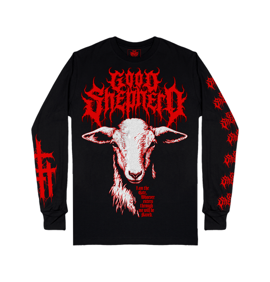 Good Shepherd Long Sleeve Tee – Christian Metal Streetwear