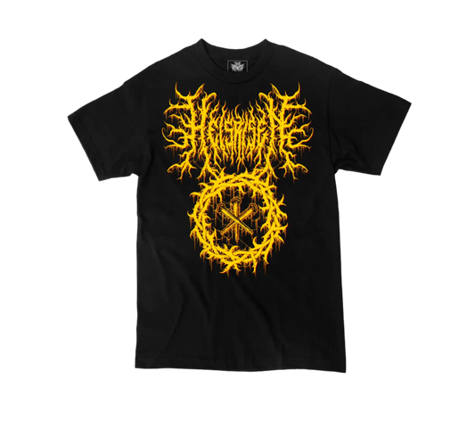 He is Risen thorns and nails design Christian metal Easter shirt in black – The Dark Fit