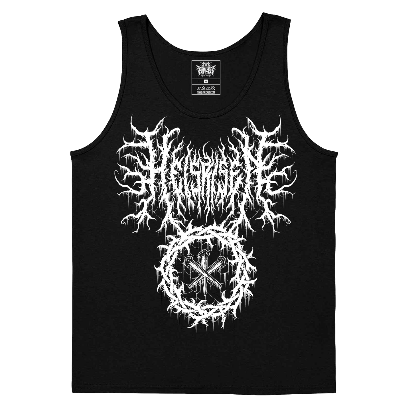 He is Risen nails design design White Tanktop