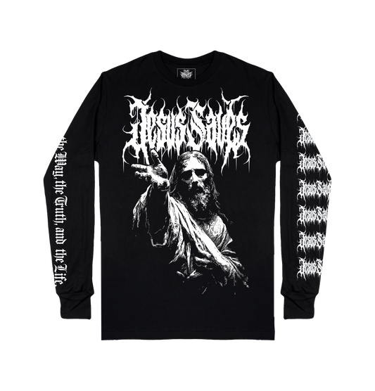 Jesus Saves "I am the way, the truth, the life" design long sleeve