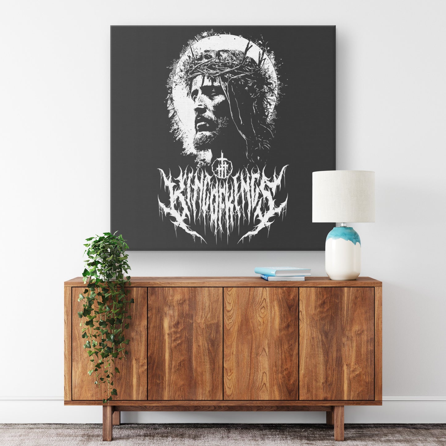 King of Kings Square Canvas Print