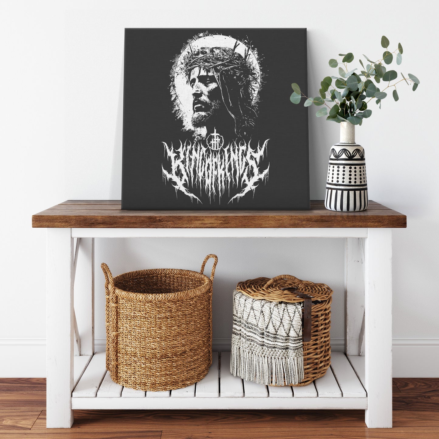 King of Kings Square Canvas Print