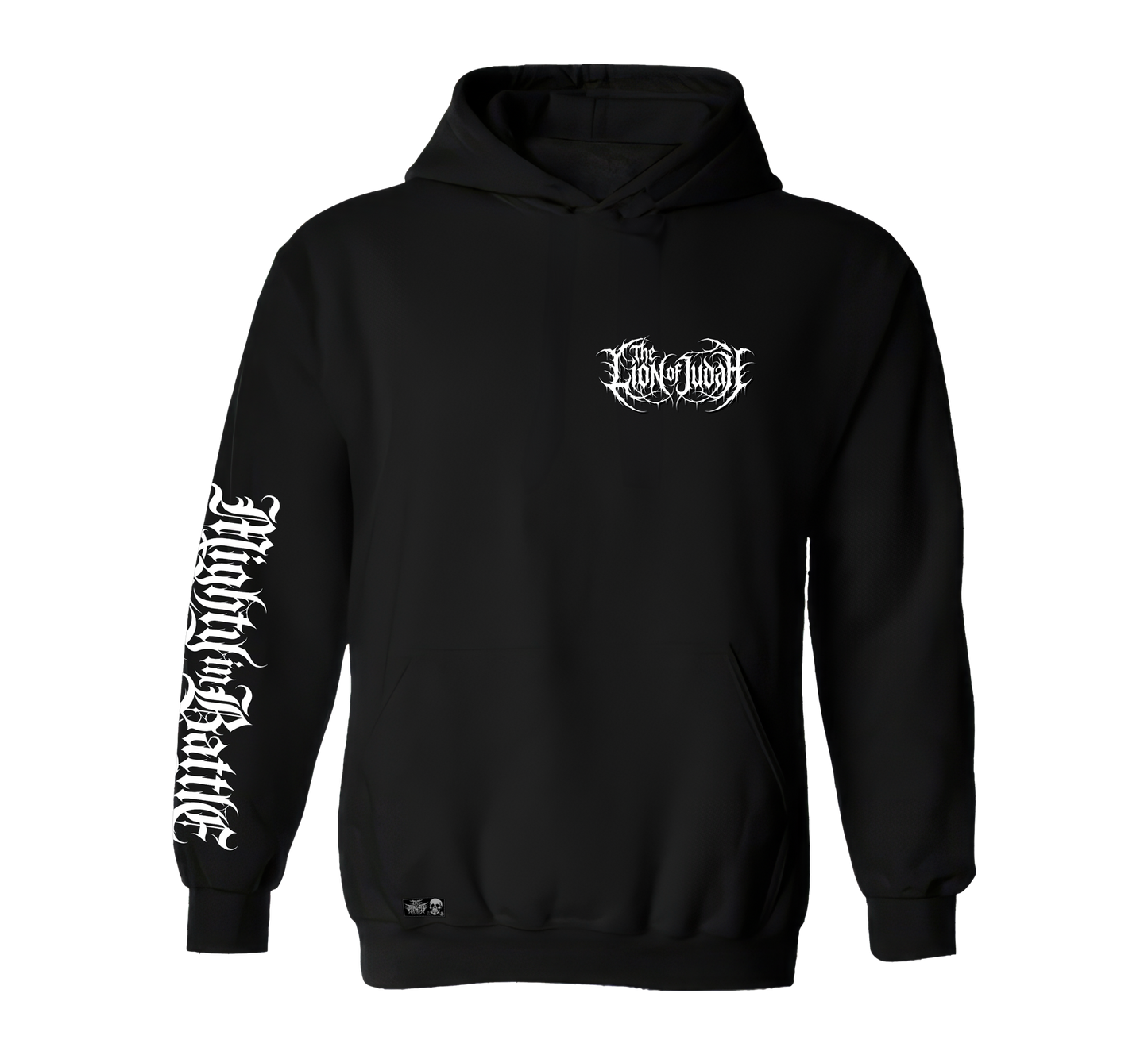 The Lion of Judah Mighty in battle design premium pull over hoodie