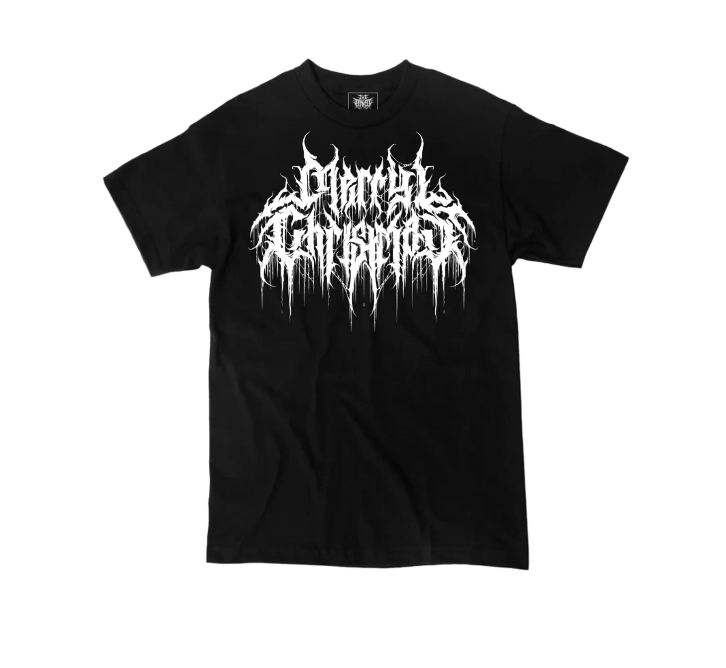 Merry Christmas deathcore logo tee