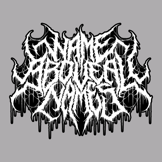 Name above all Names Window Decal 4"