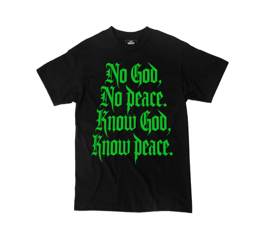 No God no peace, Know God know Peace design