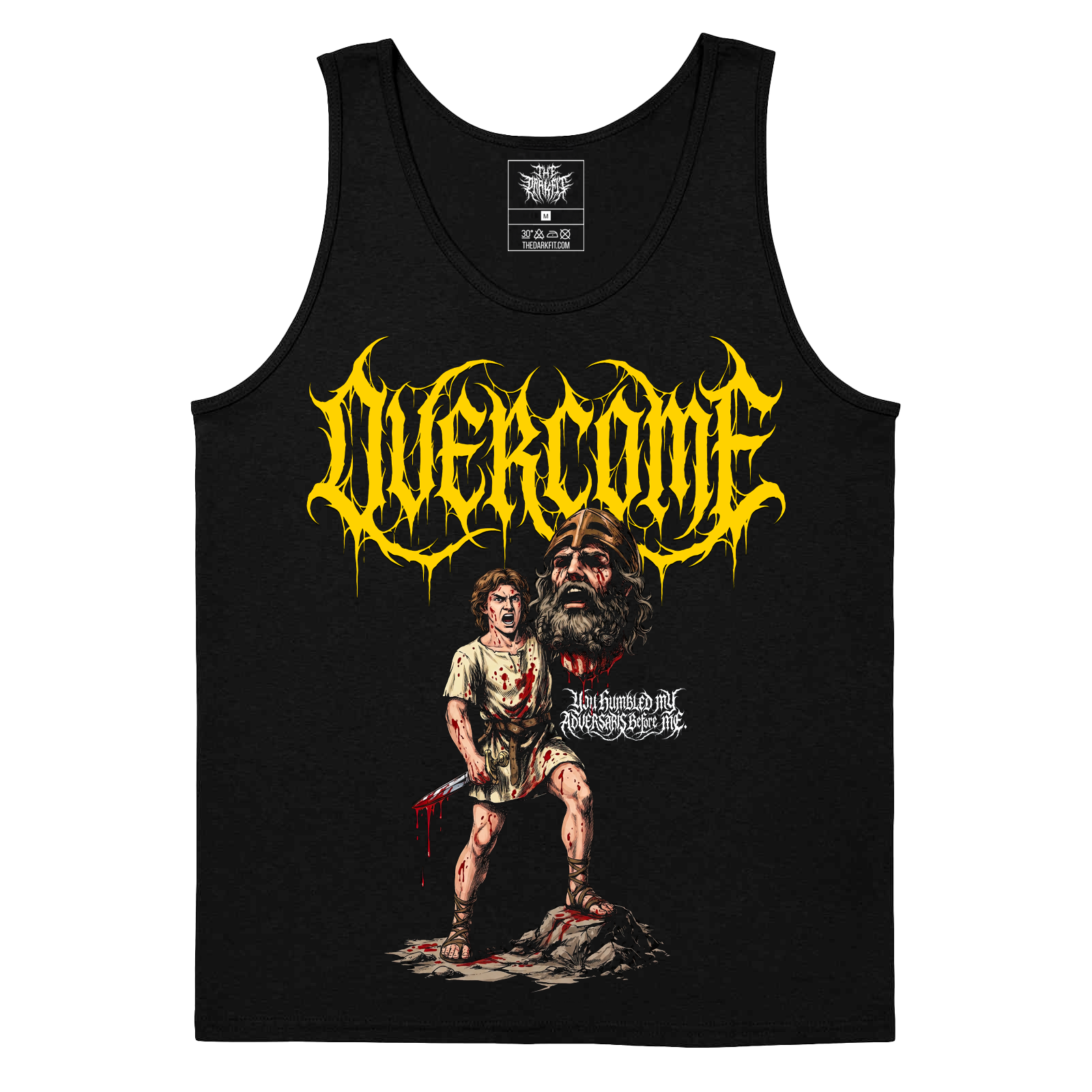 Overcome Humbled Christian metal tank top – The Dark Fit