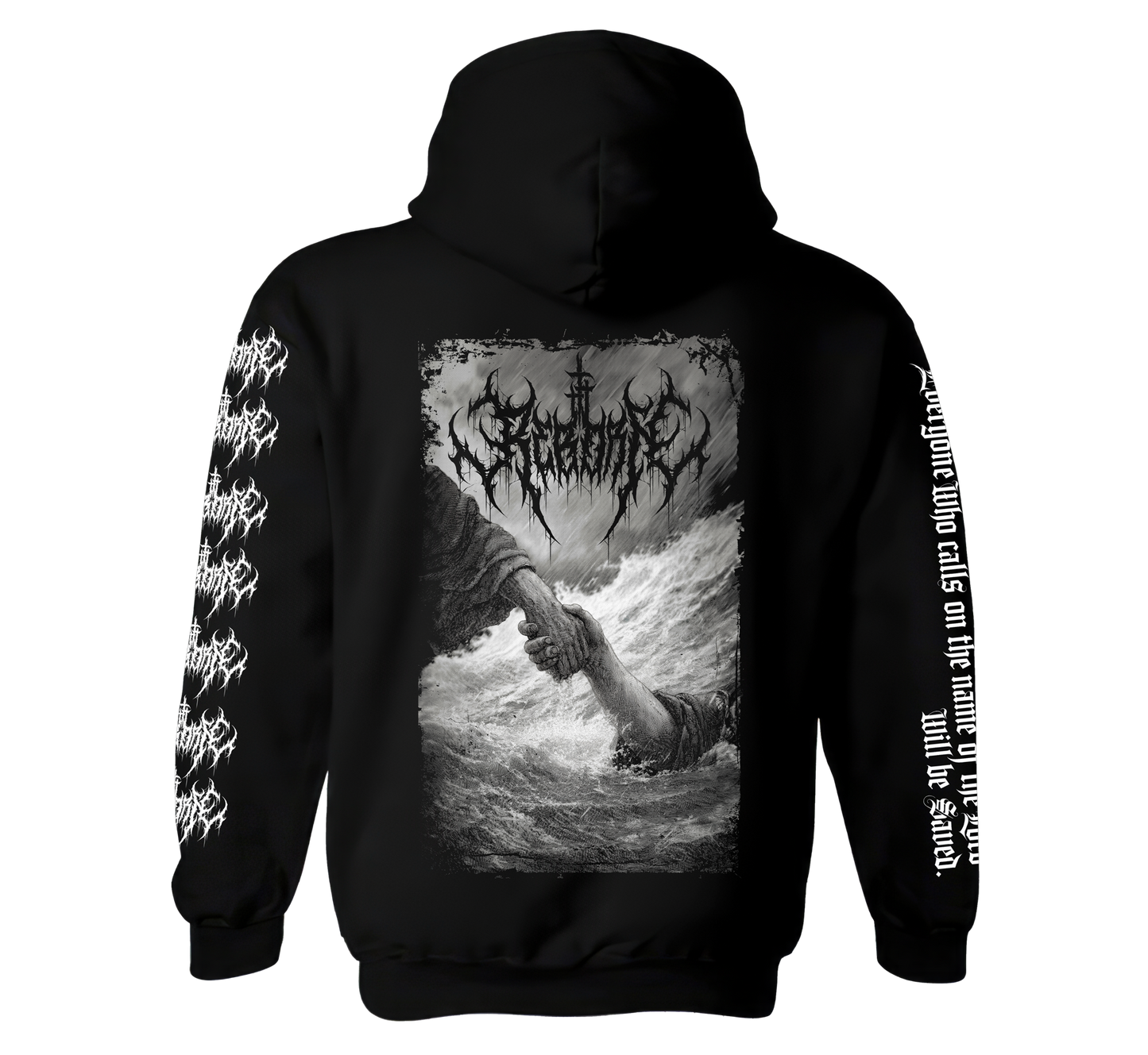 Reborn "Living Water" design premium pull over hoodie