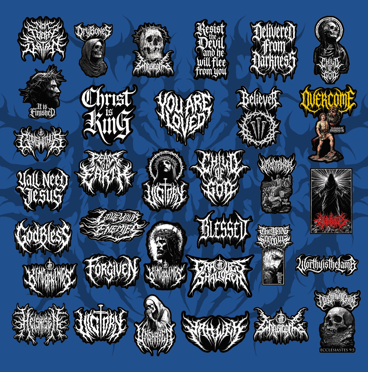 Limited Edition Dark Fit Metal sticker pack
