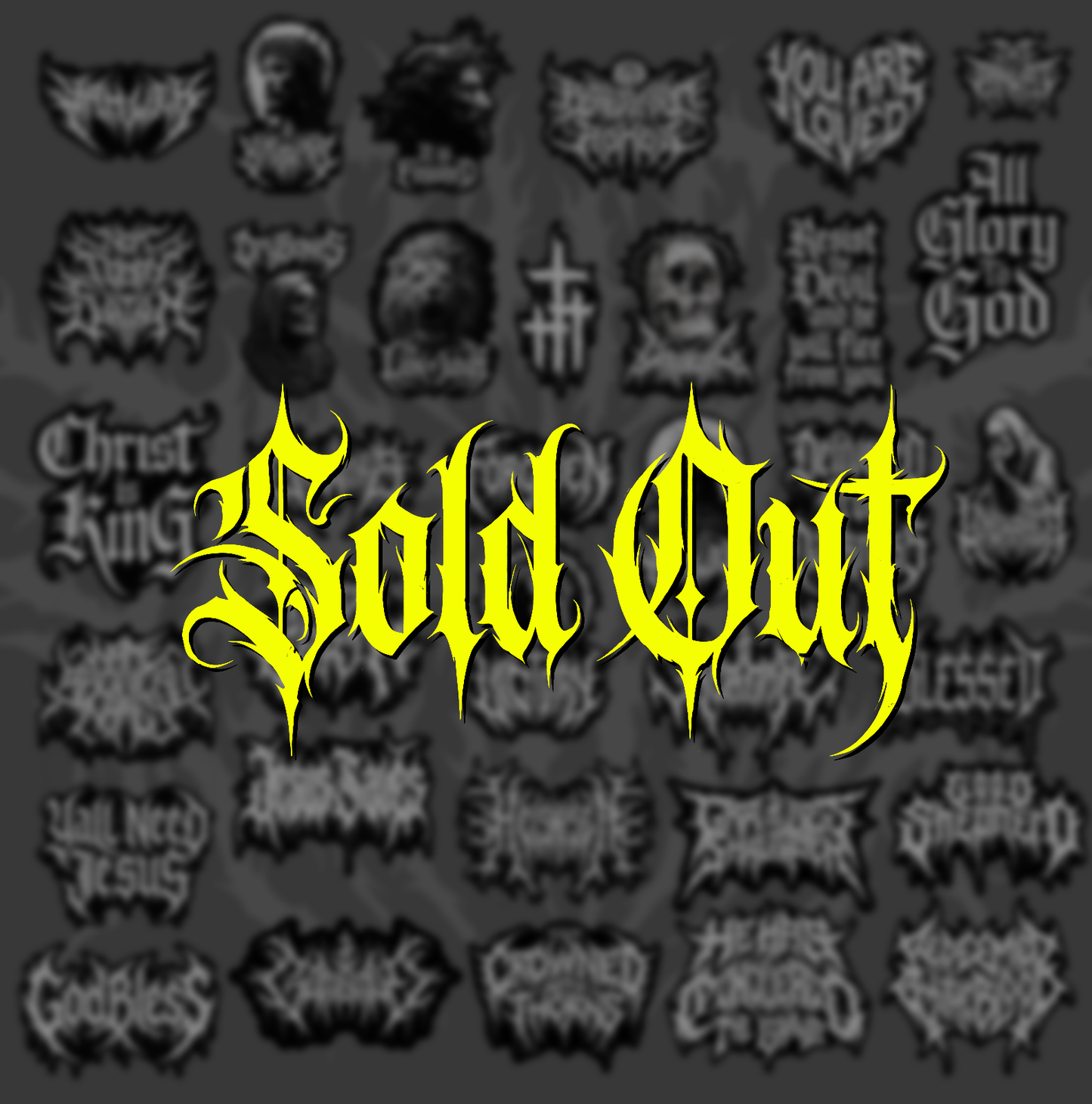 Limited Edition Dark Fit Metal sticker pack