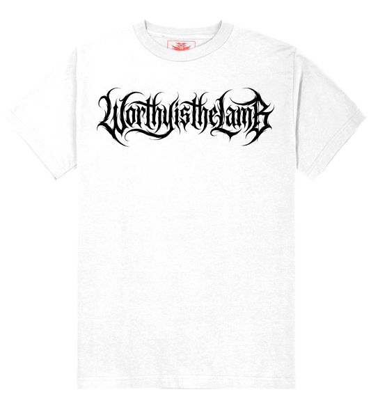 Worthy is the Lamb logo design white