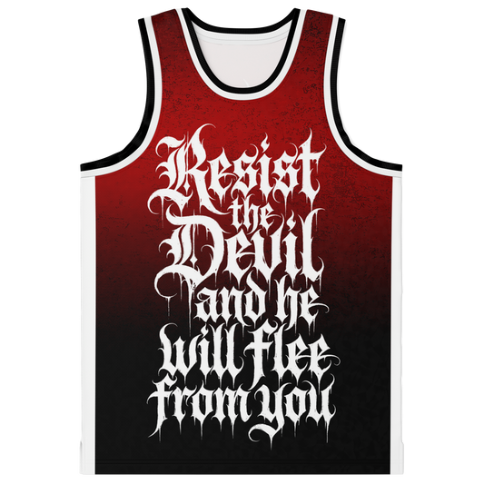 Resist the Devil Basketball Jersey