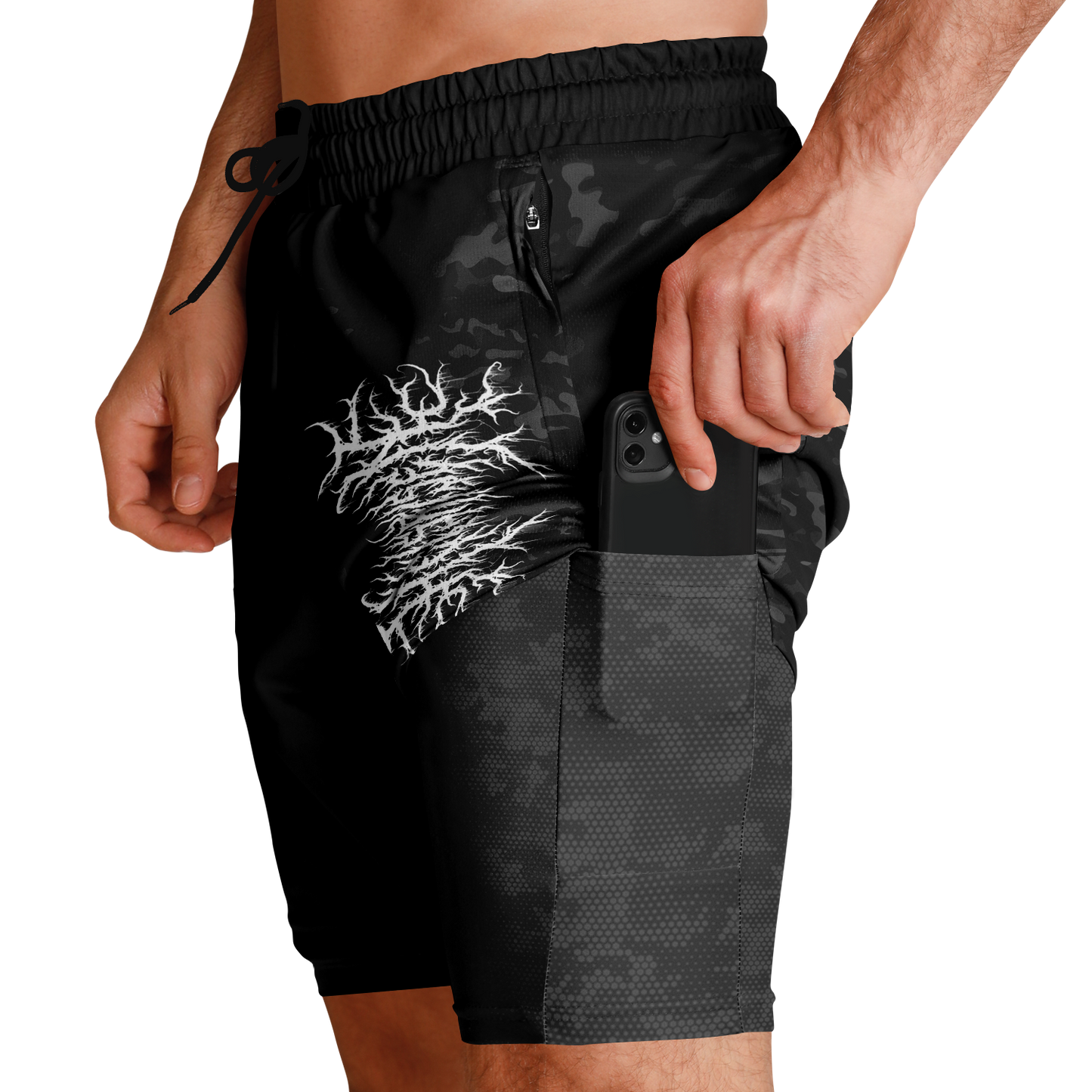 He is Risen logo 2-in-1 Shorts