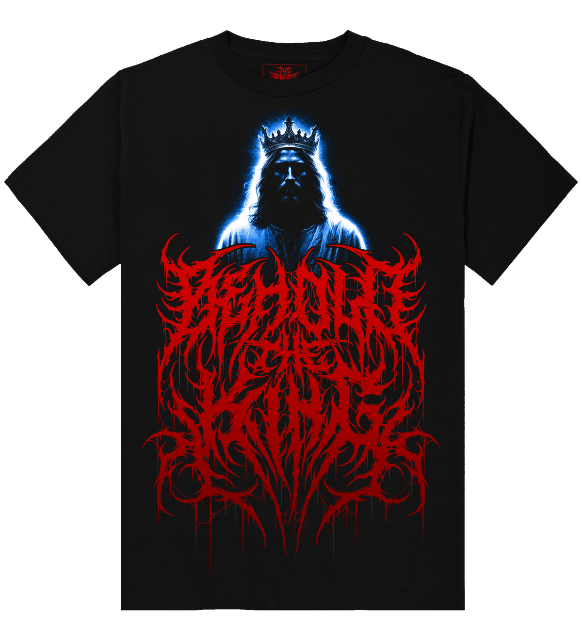 Behold the King crowned Christ graphic on black t-shirt