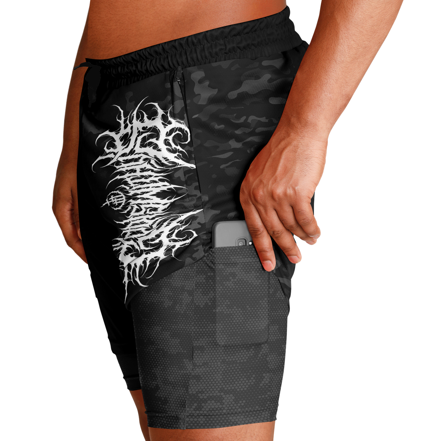 God is with Us 2-in-1 Shorts