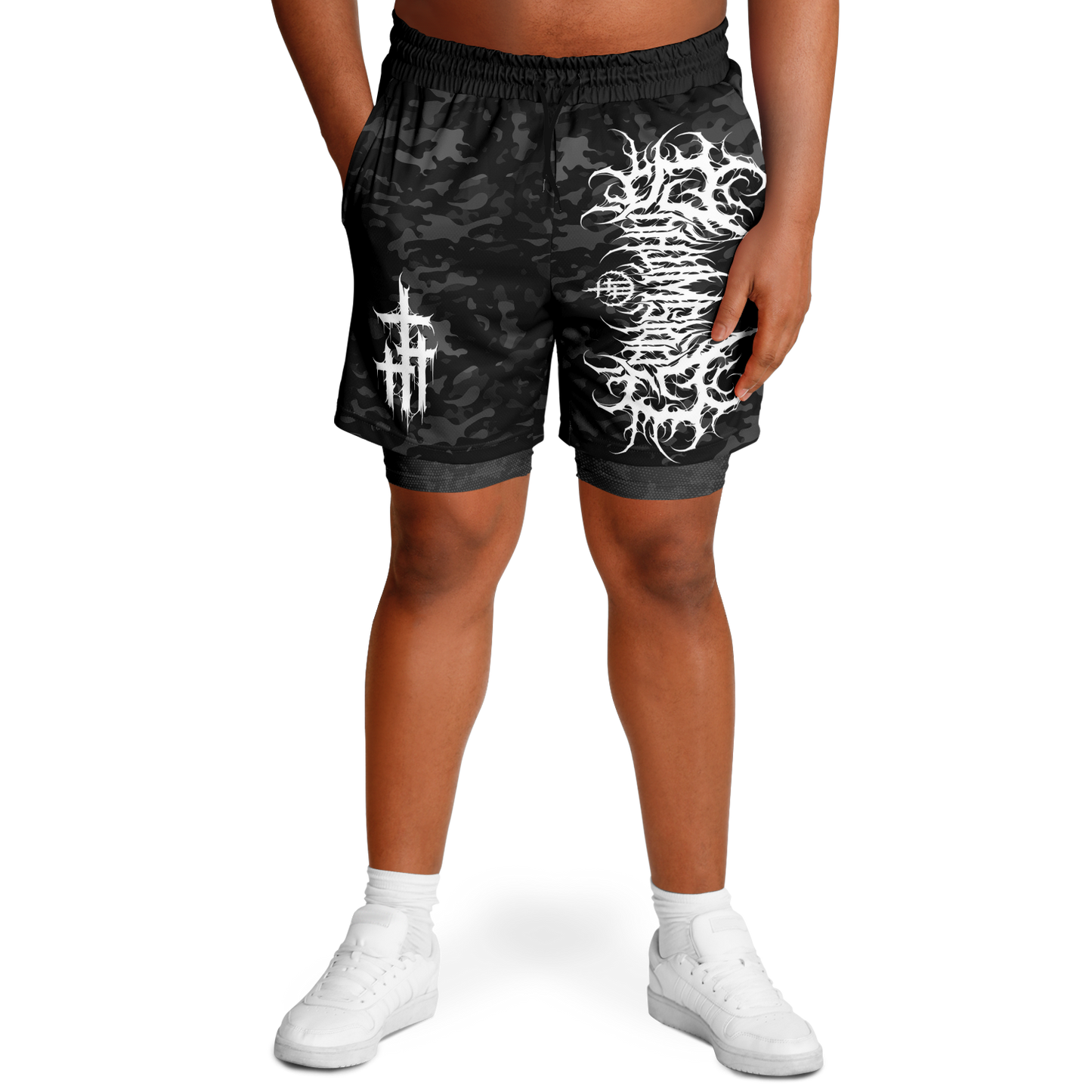 God is with Us 2-in-1 Shorts