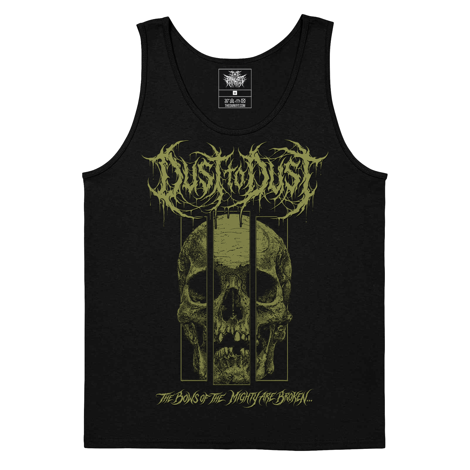 Dust to Dust Bows of the Mighty Christian metal tank top – The Dark Fit