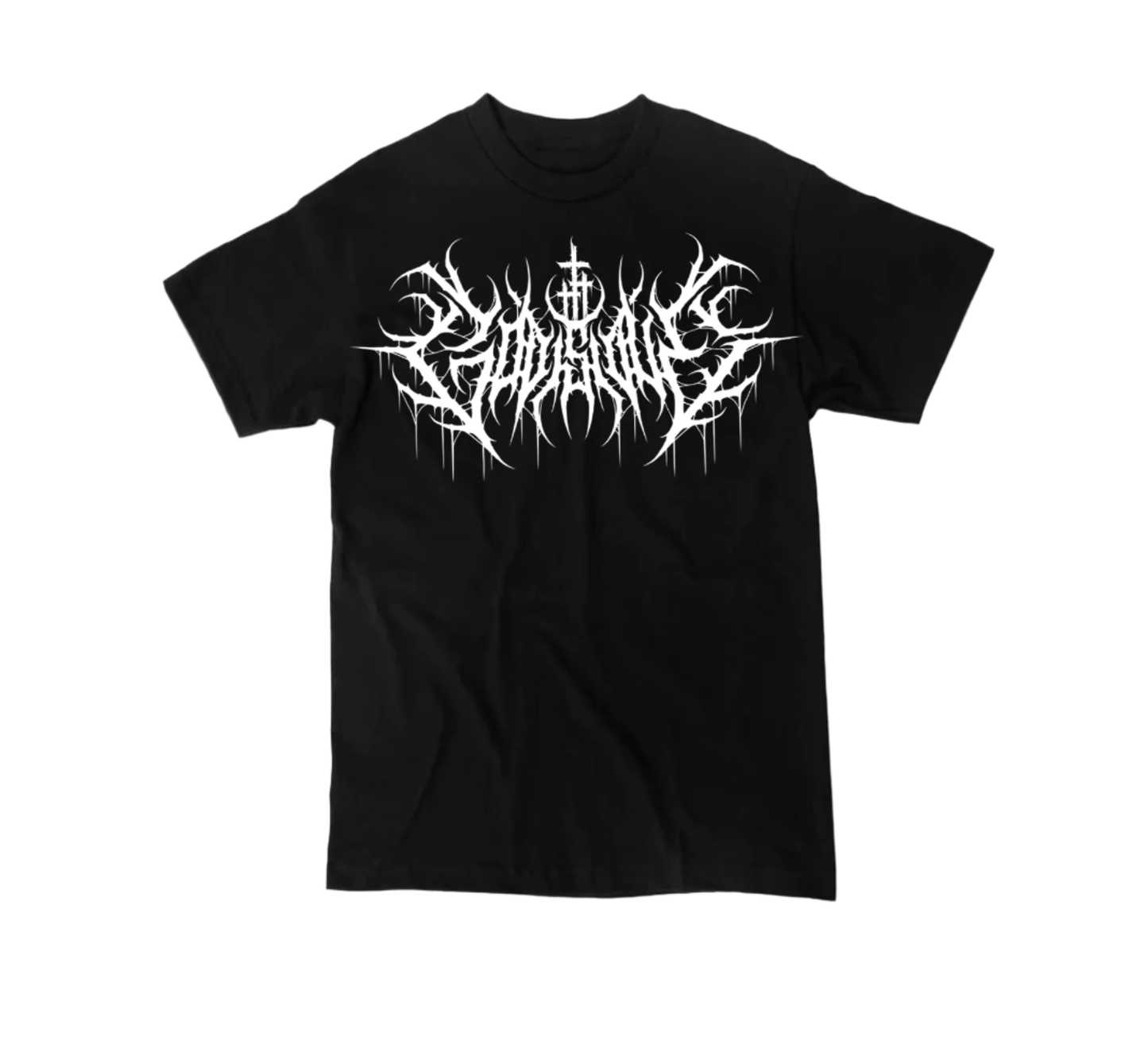 White streetwear heavyweight Christian metal shirt with God is Love graphic – The Dark Fit