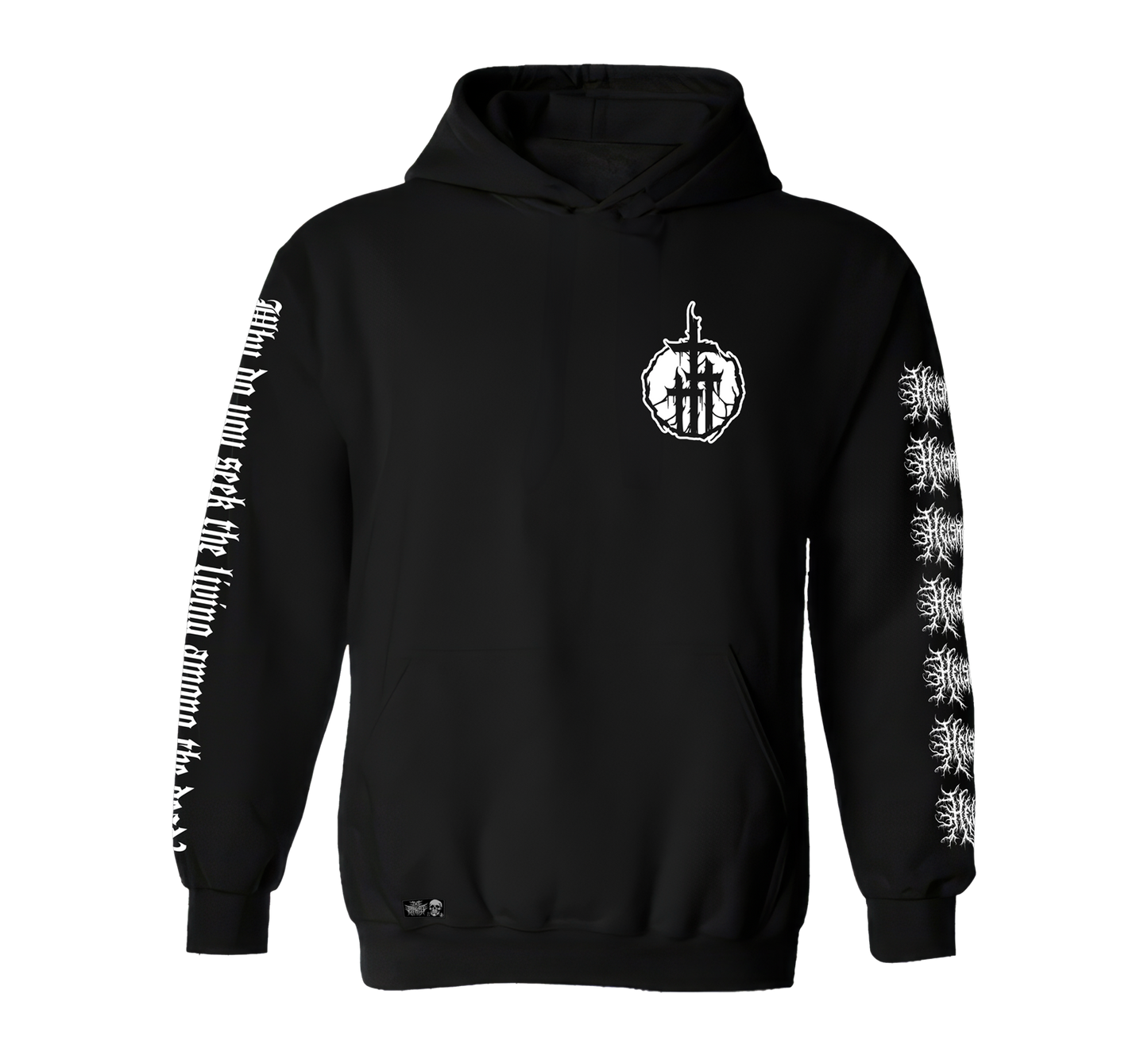 He is Risen design premium pull over hoodie