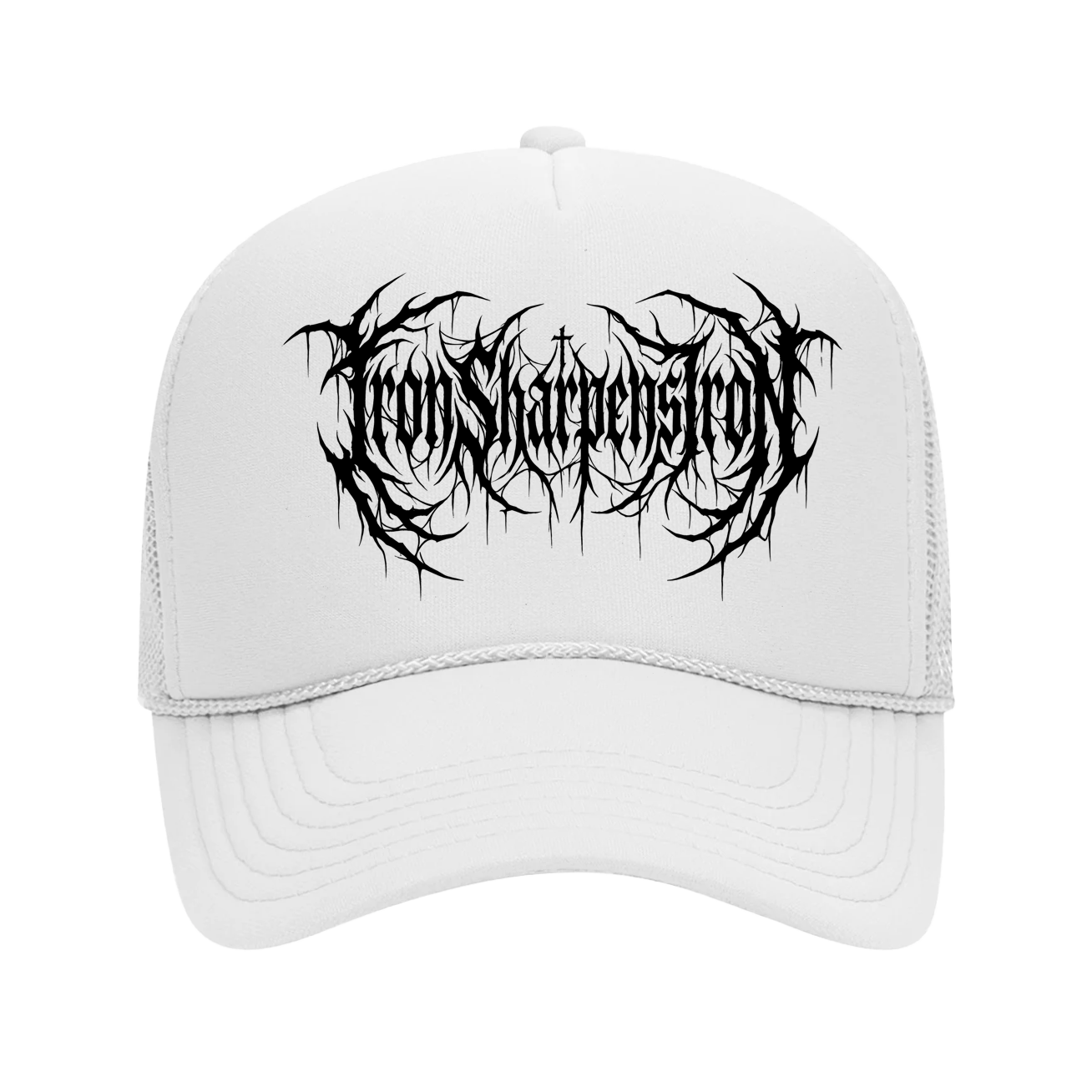 Iron Sharpens Iron retro trucker hat (White)