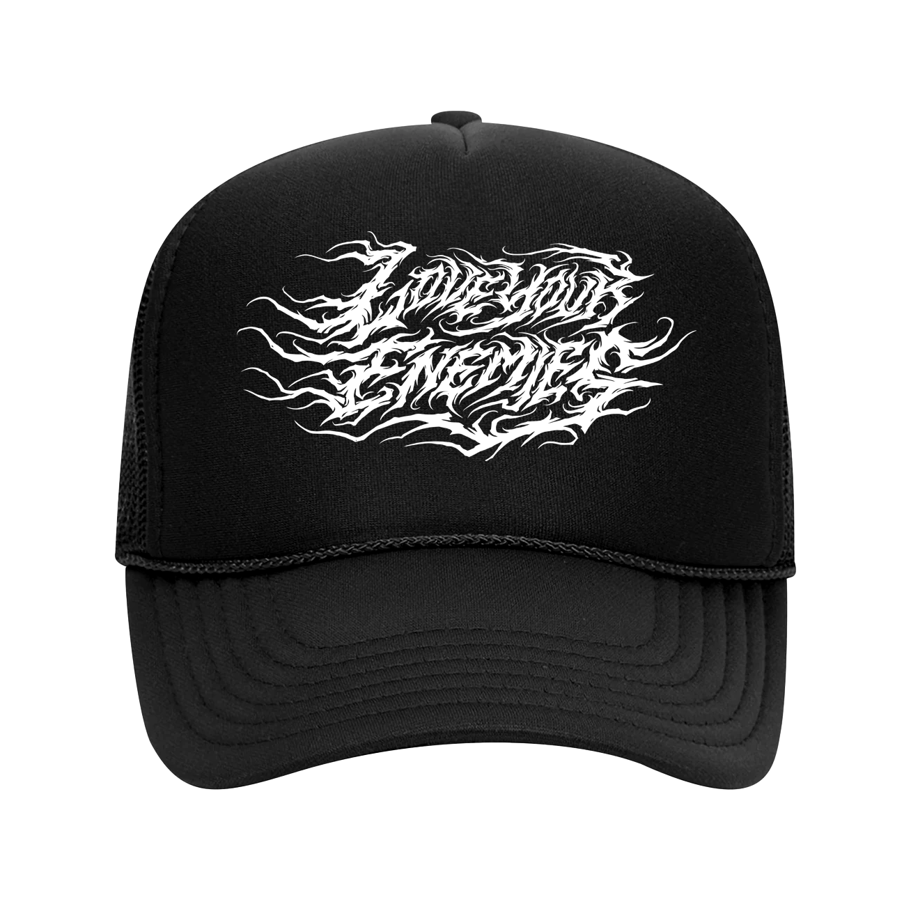 Love your Enemies retro trucker hat