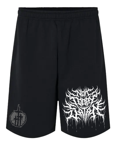 Not Today Satan design Fleece Shorts