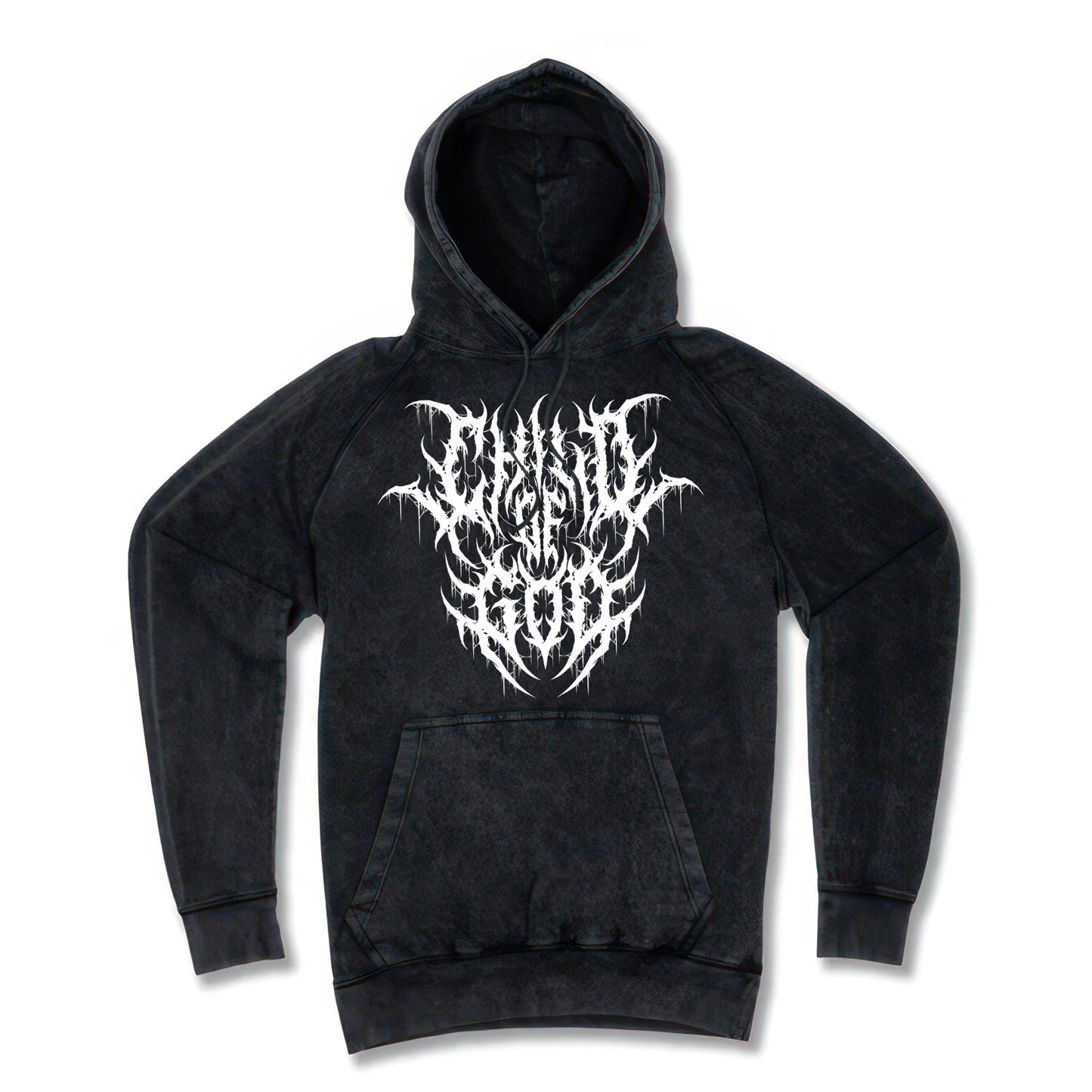 Vintage wash Hoodie White Design